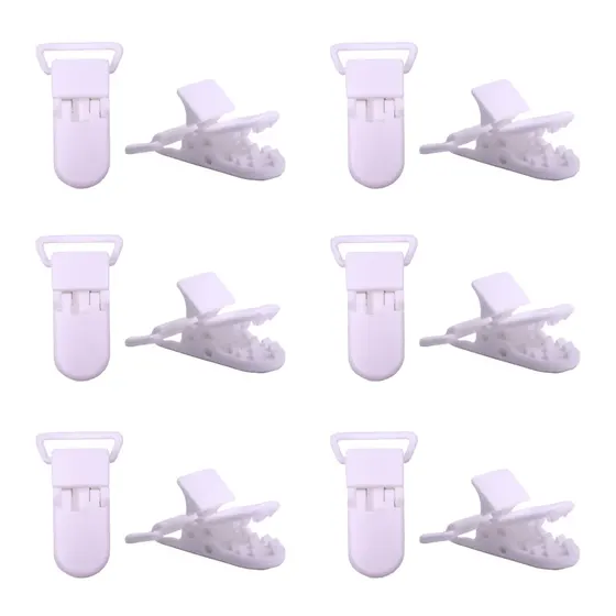 Prendedor Infantil 15X38Mm Em Plastico Com 50 Pecas