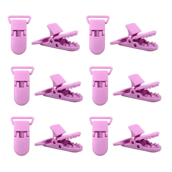 Prendedor Infantil 15X38Mm Em Plastico Com 50 Pecas