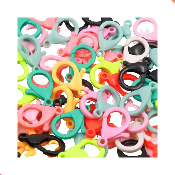 Fecho Lagosta Fosco 15X30Mm Em Plastico (200 Pc)