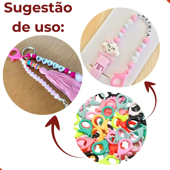 Fecho Lagosta Fosco 15X30Mm Em Plastico (200 Pc)
