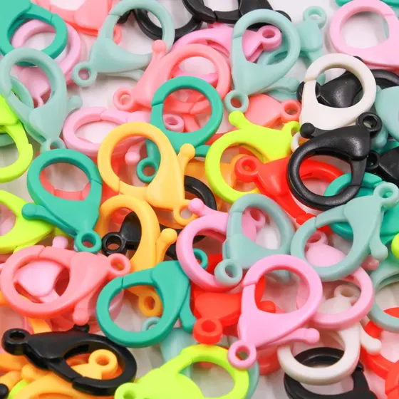 Fecho Lagosta Fosco 15X30Mm Em Plastico (200 Pc)
