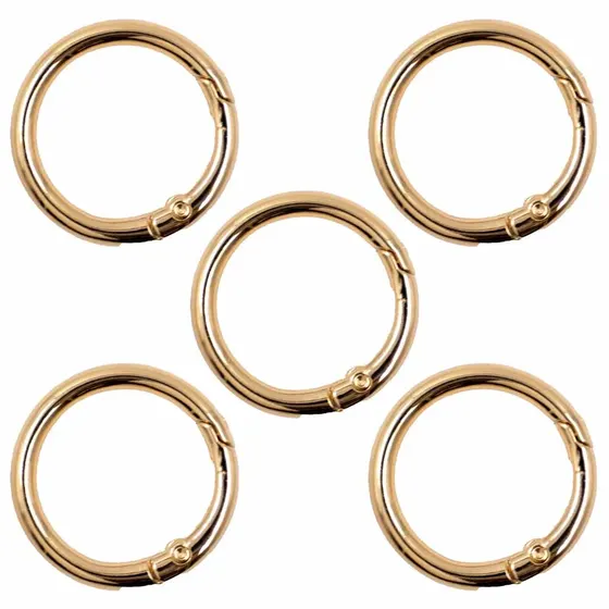 Argola Mosquetao Articulada 32Mm Em Zamac (25 Pc)