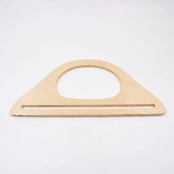 Alca Para Bolsa 25X12Cm Em Madeira Com 2 Unidades