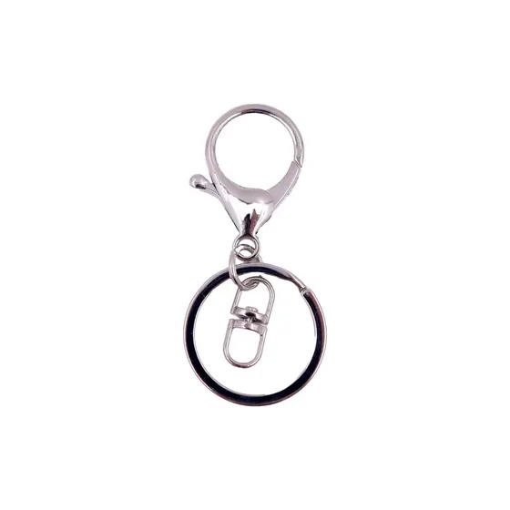 Fecho Lagosta 34Mm Com Conector E Argola 30Mm Em Zamac (50 Pc)