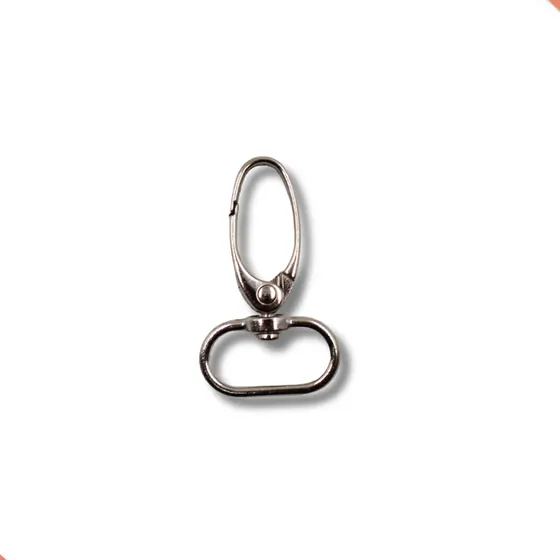 Fecho Mosquetao Base Arredondada 45X25Mm Em Zamac (50 Pc)