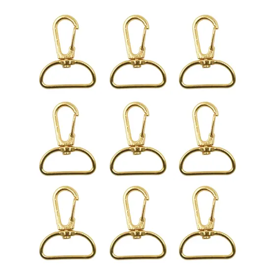Fecho Mosquetao Base Reta 40X23Mm Em Zamac (50 Pc)
