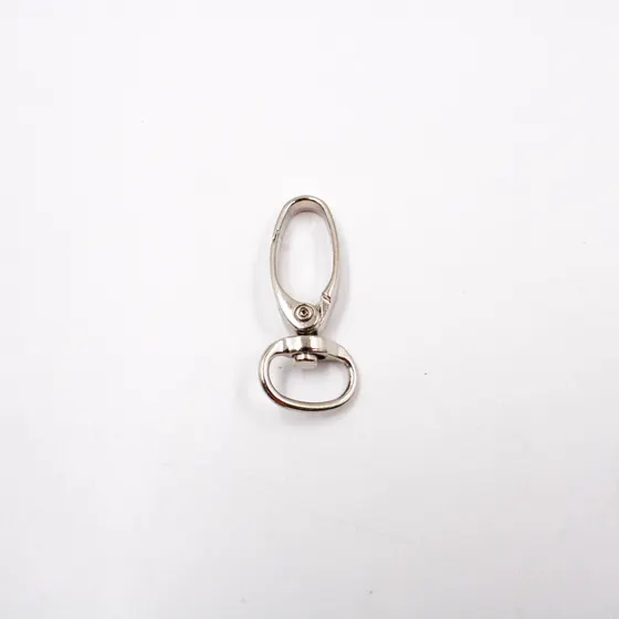 Fecho Mosquetao Base Redonda 42Mm Em Zamac (100 Pc) - Niquel