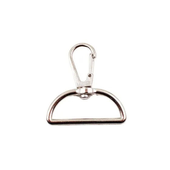 Fecho Mosquetao Base Reta 42Mm Em Zamac (100 Pc) - Niquel