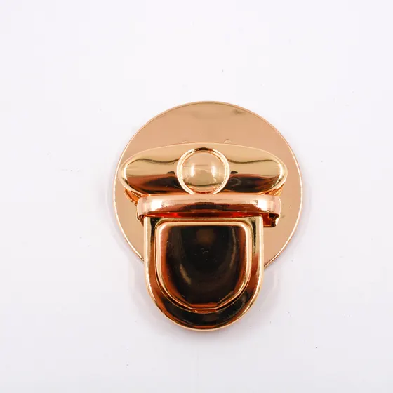 Fecho Para Bolsa Tic Tac 45Mm Em Zamac Com 25 Pares - Dourado