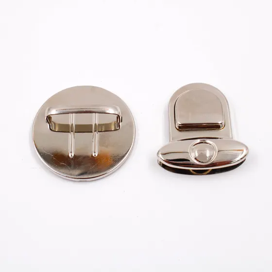 Fecho Para Bolsa Tic Tac 45Mm Em Zamac Com 25 Pares - Niquel