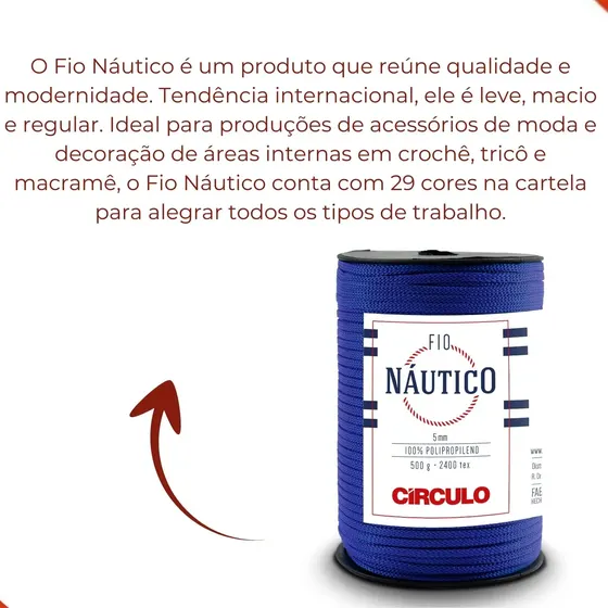 Fio Circulo Nautico 208M Com 500G - Azul 2829