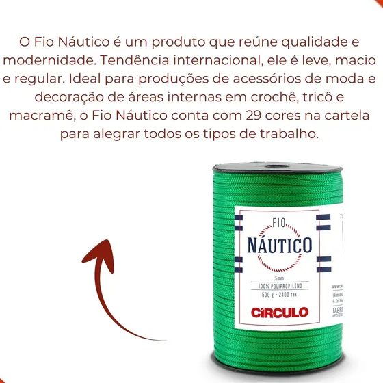 Fio Circulo Nautico 208M Com 500G - Bandeira 5767
