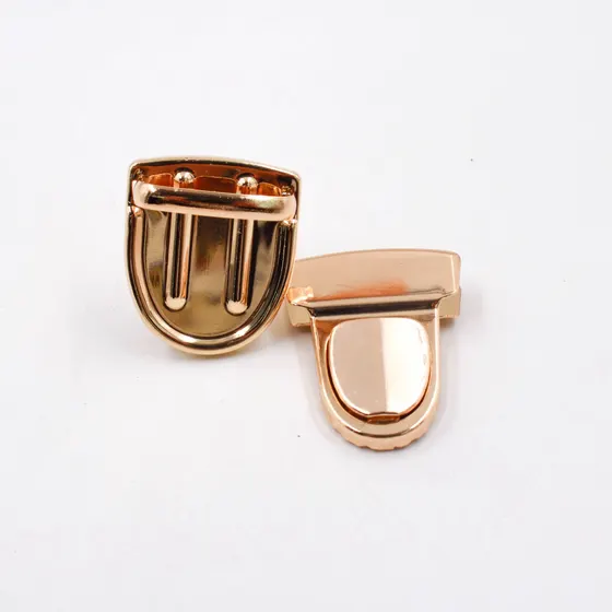 Fecho Para Bolsa Tic Tac 37X30Mm Em Ferro (12 Pc) - Dourado