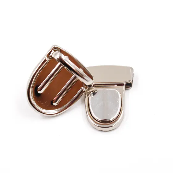 Fecho Para Bolsa Tic Tac 37X30Mm Em Ferro (12 Pc) - Niquel