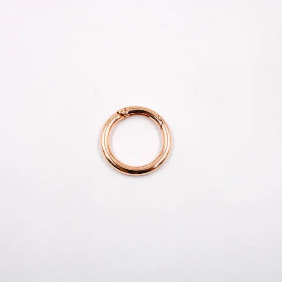 Argola Mosquetao Articulada 25Mm Em Zamac (25 Pc) - Dourado
