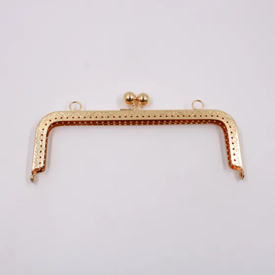 Fecho Da Vovo Retangular 18Cm Em Ferro Unidade - Dourado
