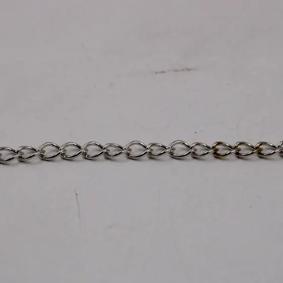 Corrente Alongadora 7.5X5.7Mm Em Ferro Com 100 Metros - Niquel