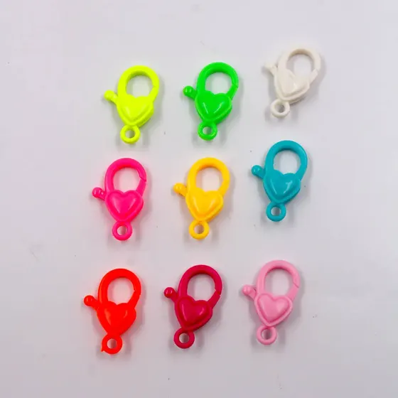Fecho Lagosta Com Coracao 25Mm Em Plastico (200 Pc)