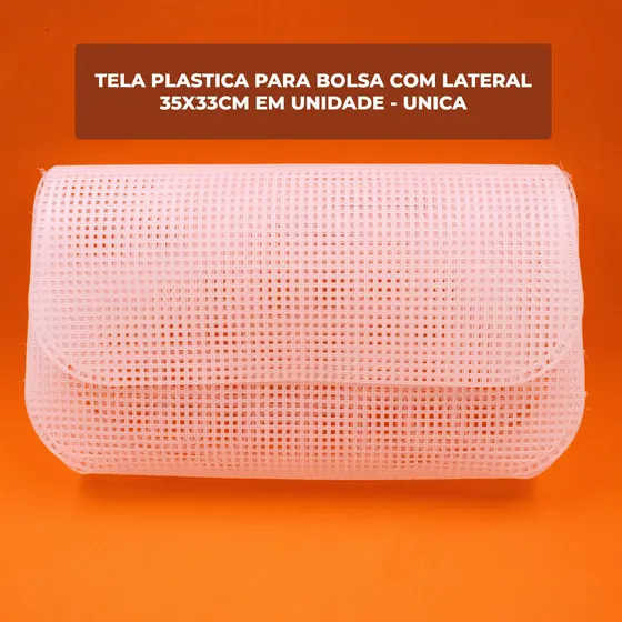 Tela Plastica Para Bolsa Com Lateral 35X33Cm Em Unidade