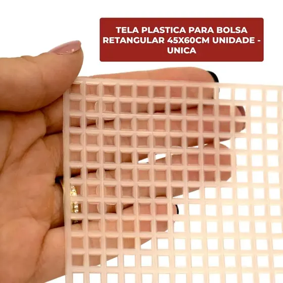 Tela Plastica Para Bolsa Retangular 45X60Cm Unidade