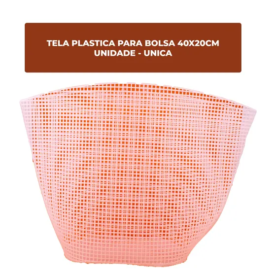 Tela Plastica Para Bolsa 40X20Cm Unidade