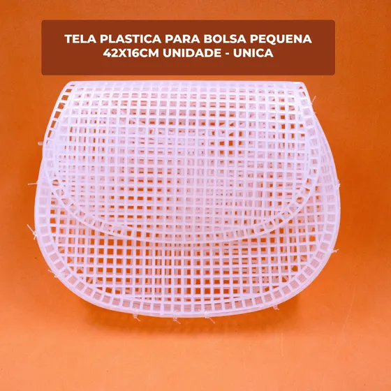Tela Plastica Para Bolsa Pequena 42X16Cm Unidade