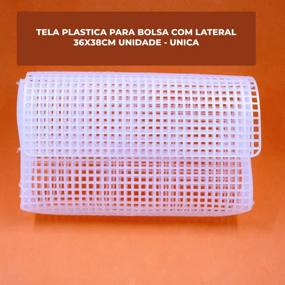 Tela Plastica Para Bolsa Com Lateral 36X38Cm Unidade