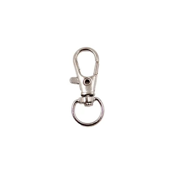 Fecho Mosquetao Base Arredondada 32Mm Em Zamak Cataforetico (25 Pc) - Niquel