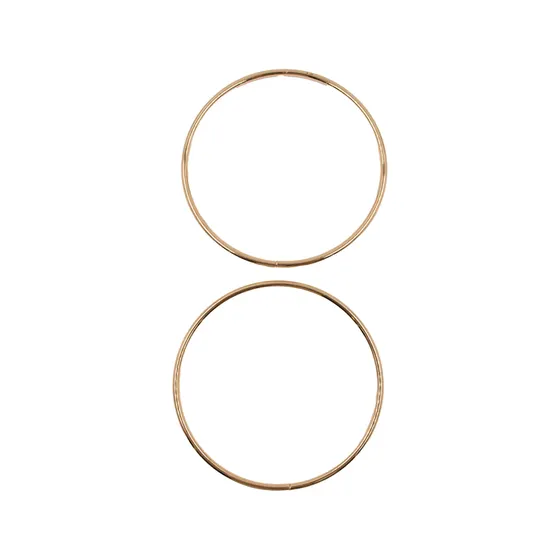 Alca Para Bolsa Redonda 11Cm Em Ferro (2 Pc) - Dourado