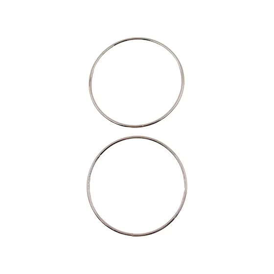 Alca Para Bolsa Redonda 11Cm Em Ferro (2 Pc) - Niquel