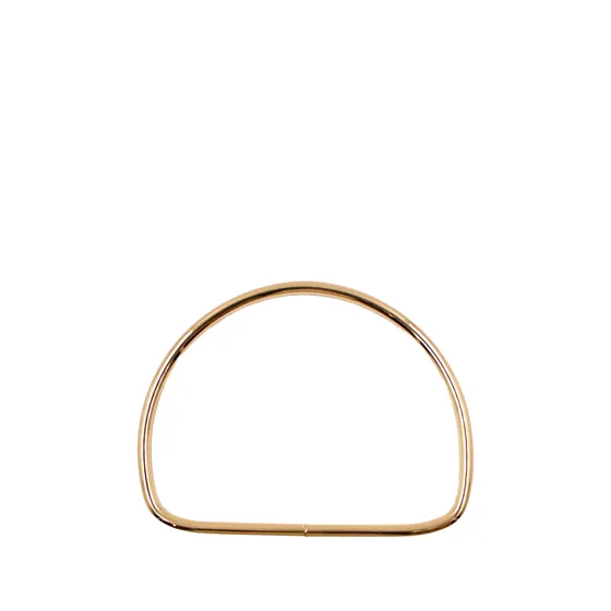 Alca Para Bolsa Meia Lua 11.7X9Cm Em Ferro (2 Pc) - Dourado