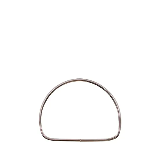 Alca Para Bolsa Meia Lua 11.7X9Cm Em Ferro (2 Pc) - Niquel