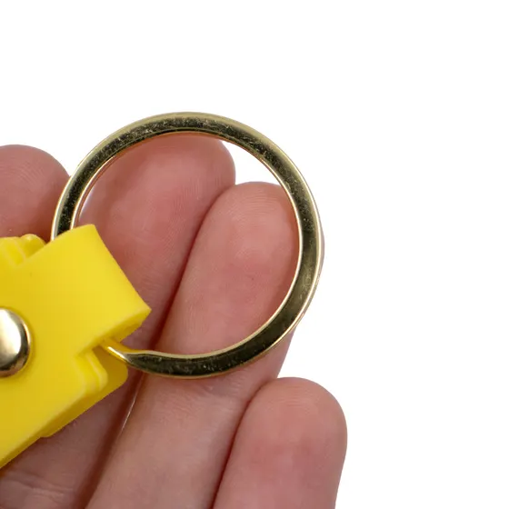 Alca Para Chaveiro Com Argola Dourada 2.0X11Cm (12 Pc) - Amarelo