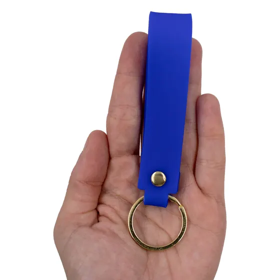 Alca Para Chaveiro Com Argola Dourada 2.0X11Cm (12 Pc) - Azul Royal