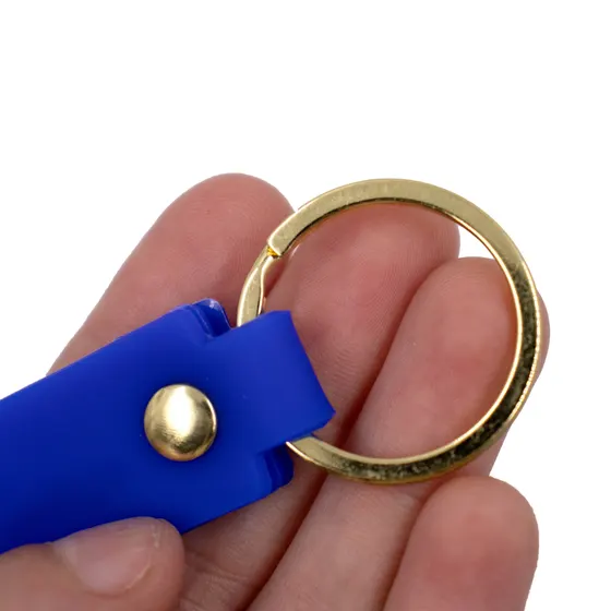 Alca Para Chaveiro Com Argola Dourada 2.0X11Cm (12 Pc) - Azul Royal