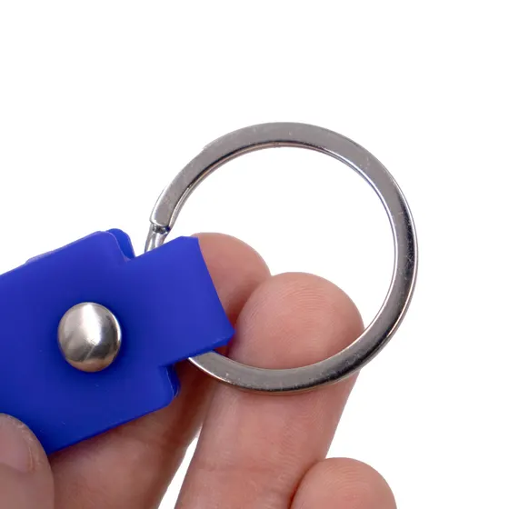 Alca Para Chaveiro Com Argola Niquel 2.0X11Cm (12 Pc) - Azul Royal