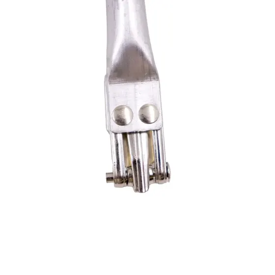 Fecho Tubular Para Bolsa 30X9.7Cm Em Ferro Unidade - Niquel