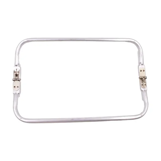 Fecho Tubular Para Bolsa 30X9.7Cm Em Ferro Unidade - Niquel