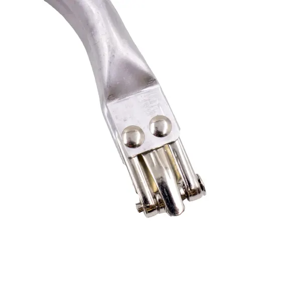 Fecho Tubular Para Bolsa 25X8.5Cm Em Ferro Unidade - Niquel