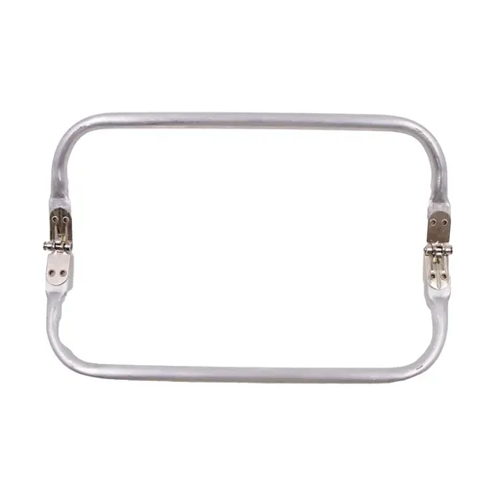 Fecho Tubular Para Bolsa 25X8.5Cm Em Ferro Unidade - Niquel