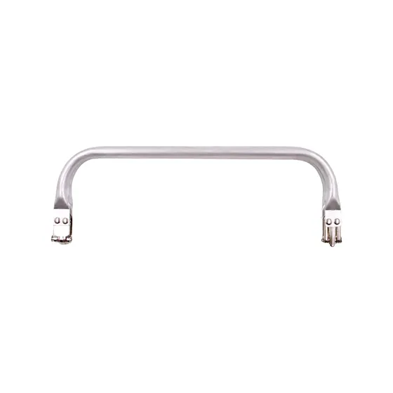 Fecho Tubular Para Bolsa 25X8.5Cm Em Ferro Unidade - Niquel