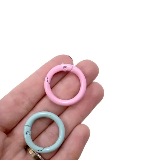 Argola Mosquetao Articulada 25Mm Em Zamac (40 Pc)