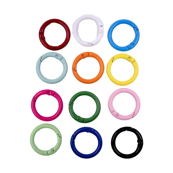 Argola Mosquetao Articulada 25Mm Em Zamac (40 Pc)