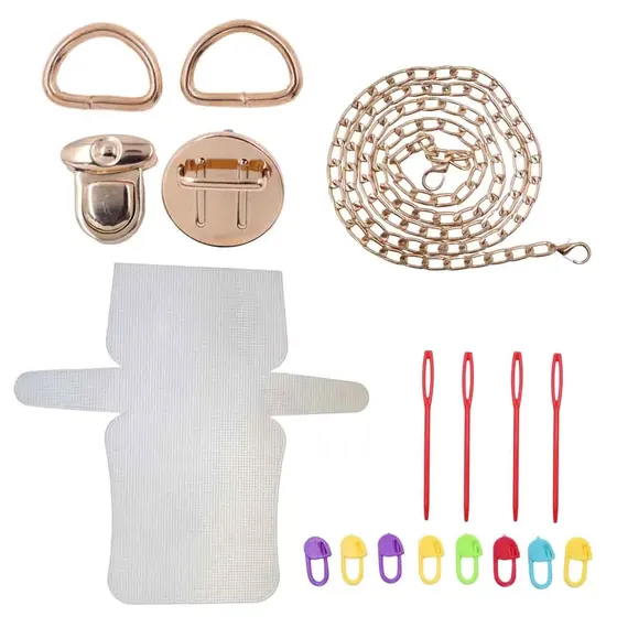 Kit Diy Bolsa Tela 10X17Cm Em Plastico Com Fecho Rena Unidade
