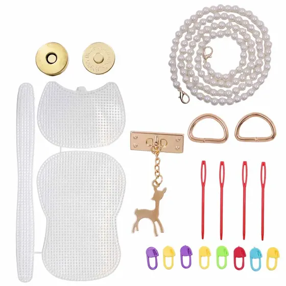 Kit Diy Bolsa Tela 18,5X14Cm Em Plastico Com Fecho Rena Unidade