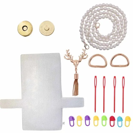 Kit Diy Bolsa Tela 18X17,5Cm Em Plastico Com Fecho Rena Unidade