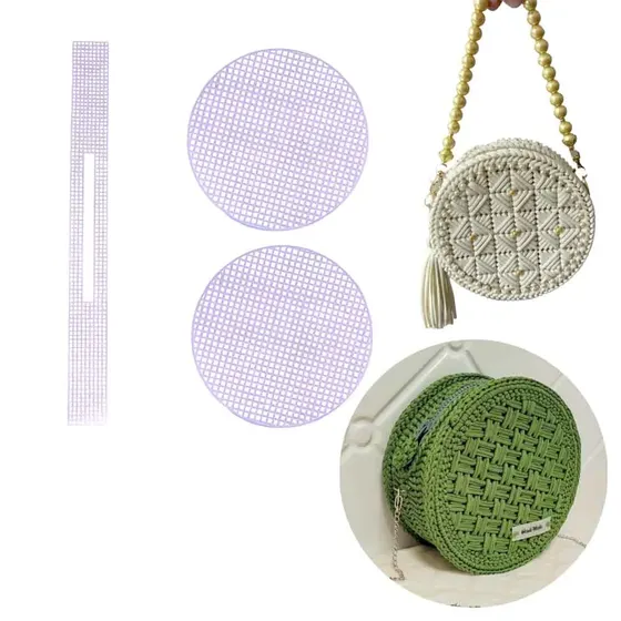 Tela Plastica Para Bolsa Redonda 17,5Cm Unidade