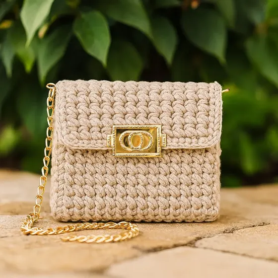 Fecho Para Bolsa Retangular 63X38Mm Em Metal 10 Pecas - Dourado