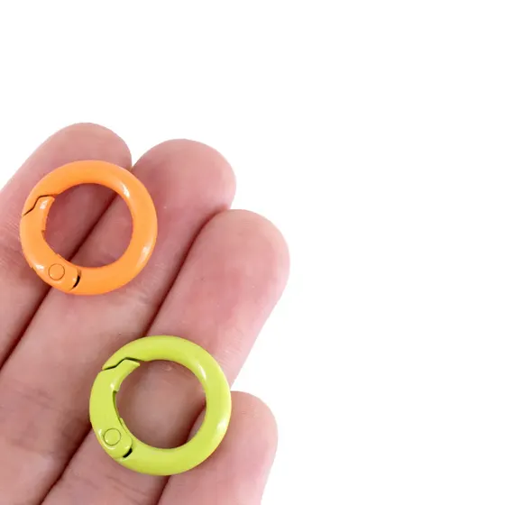 Argola Mosquetao Articulada 20Mm Em Zamac (40 Pc)