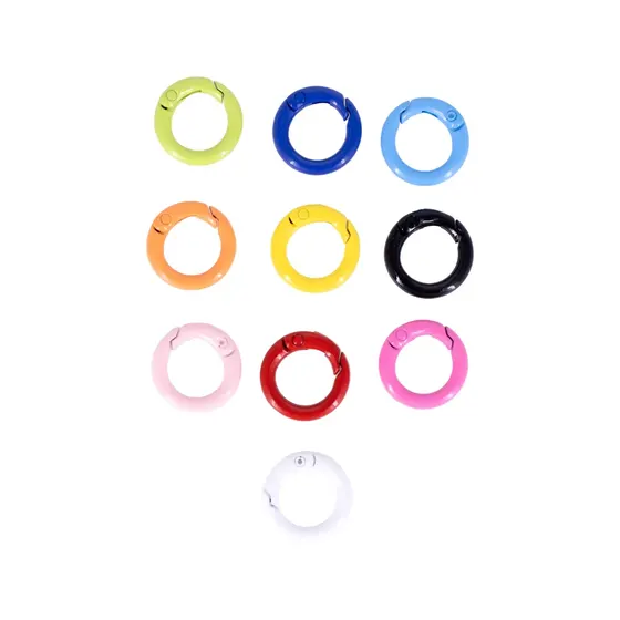 Argola Mosquetao Articulada 20Mm Em Zamac (40 Pc)